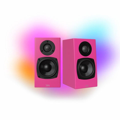 KIN by Totem One Bookshelf Speakers – Satin Pink Pair (view 2 of 6)