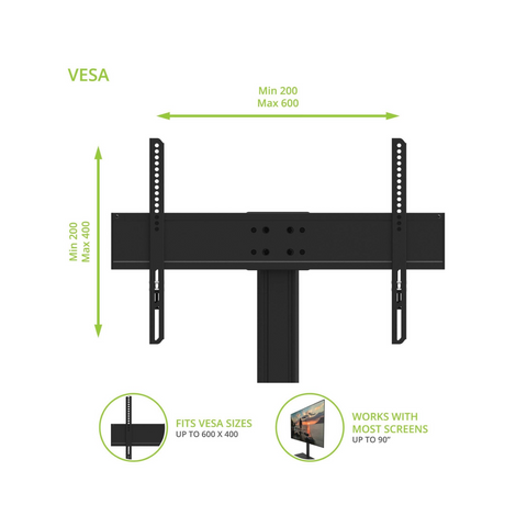 Kanto TTS140 Height Adjustable Tabletop TV Stand - Clearance / Open Box (view 6 of 10)