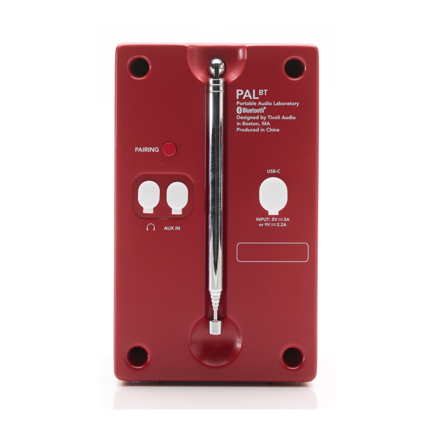 Tivoli Audio PAL BT レッド Bluetooth ラジオ Tivoli Audio PAL BT Portable Bluetooth Radio V3 | ListenUp