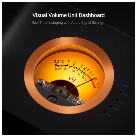 Fosi Audio MC351 2.1-Channel Integrated Amplifier with DAC & VU Meter (view 3 of 4)