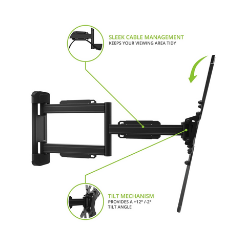 Kanto PS300 Single‑Stud Full Motion TV Mount - Clearance / Open Box (view 8 of 10)