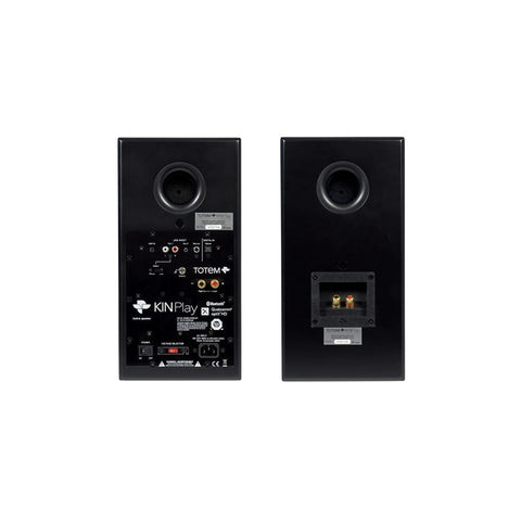 KIN by Totem Play Powered Bookshelf Speakers – Satin Black Pair (view 4 of 7)