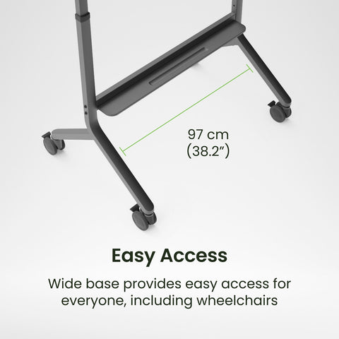 Kanto MTP90 Rolling Pedestal AV Cart (view 6 of 10)
