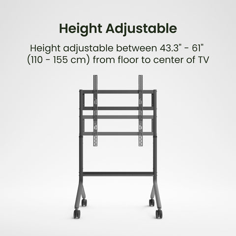 Kanto MTP90 Rolling Pedestal AV Cart (view 7 of 10)