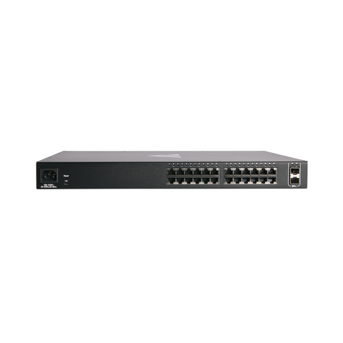 Pakedge MS-2416 MS Series Layer 3 Managed Switch with OvrC, 24 1G, 16 PoE+, 245W, 2 10G SFP+ - Clearance / Open Box (view 2 of 4)