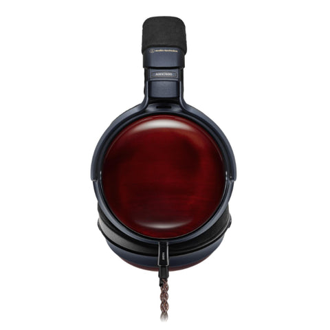 Audio Technica ATH-AWX7000 Audiophile Closed-Back Dynamic Wooden Headphones side (view 2 of 7)