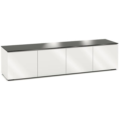 SALAMANDER Salamander Miami 247 - Quad AV Cabinet (Gloss White / Black Glass)