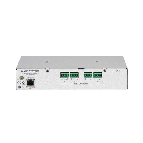 Biamp Tesira EX-IN 4-Channel Mic/Line Input Expander, PoE+. - Clearance / Open Box (view 2 of 2)