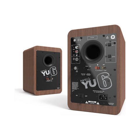 Kanto Kanto YU6 Powered Desktop Speakers with Bluetooth and Phono Preamp for Vinyl - Clearance / Open Box