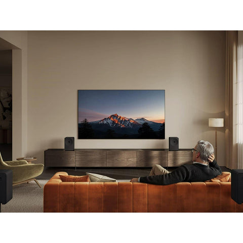 Samsung Music Studio 7 Dolby Atmos Wireless Speaker with tv setup (view 6 of 6)