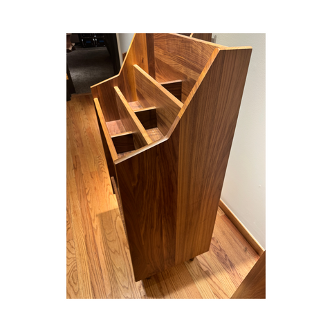 Symbol Audio Luxe 2-Bay Record Stand (Walnut - Natural) - Clearance / Open Box (view 6 of 12)
