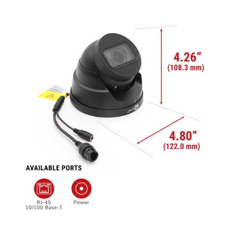 IC Realtime IPEL-E80V-IRB3 - 8MP Starlight Eyeball Network Camera - Clearance / Open Box (view 6 of 9)