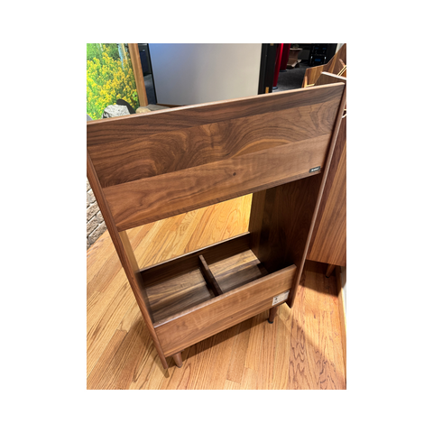Symbol Audio Luxe 2-Bay Record Stand (Walnut - Natural) - Clearance / Open Box (view 3 of 12)