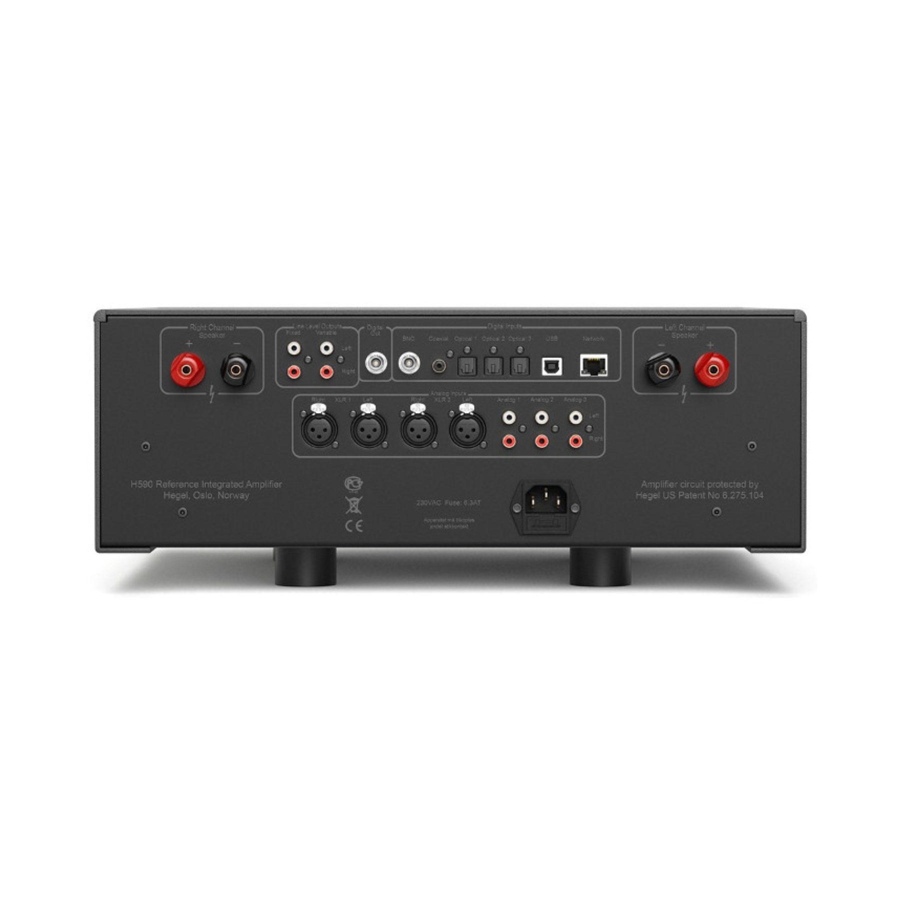 Hegel B-Stock H590 Integrated Amplifier (Black) - Clearance / Open