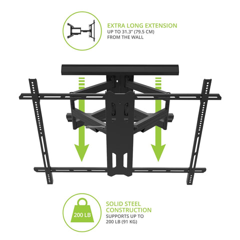 Kanto PMX800 Pro Full Motion TV Mount for Large Screens (view 4 of 10)