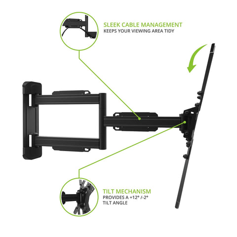 Kanto PS300 Single‑Stud Full Motion TV Mount (view 8 of 10)