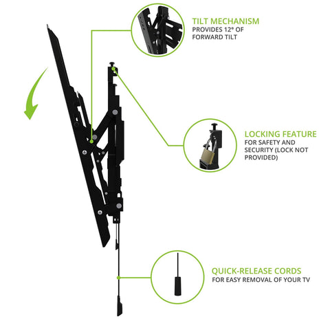 Kanto PT300 Tilting TV Mount Tilting Mechanism Information (view 6 of 10)
