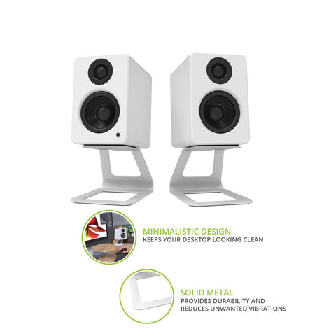 Kanto SE2 White Stands - Pair Minimalistic Design Info (view 5 of 10)