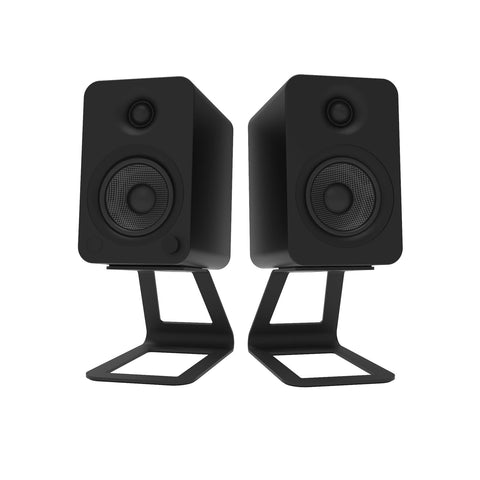 Kanto SE4 Speaker Stands - Black Pair with Speakers (view 2 of 10)