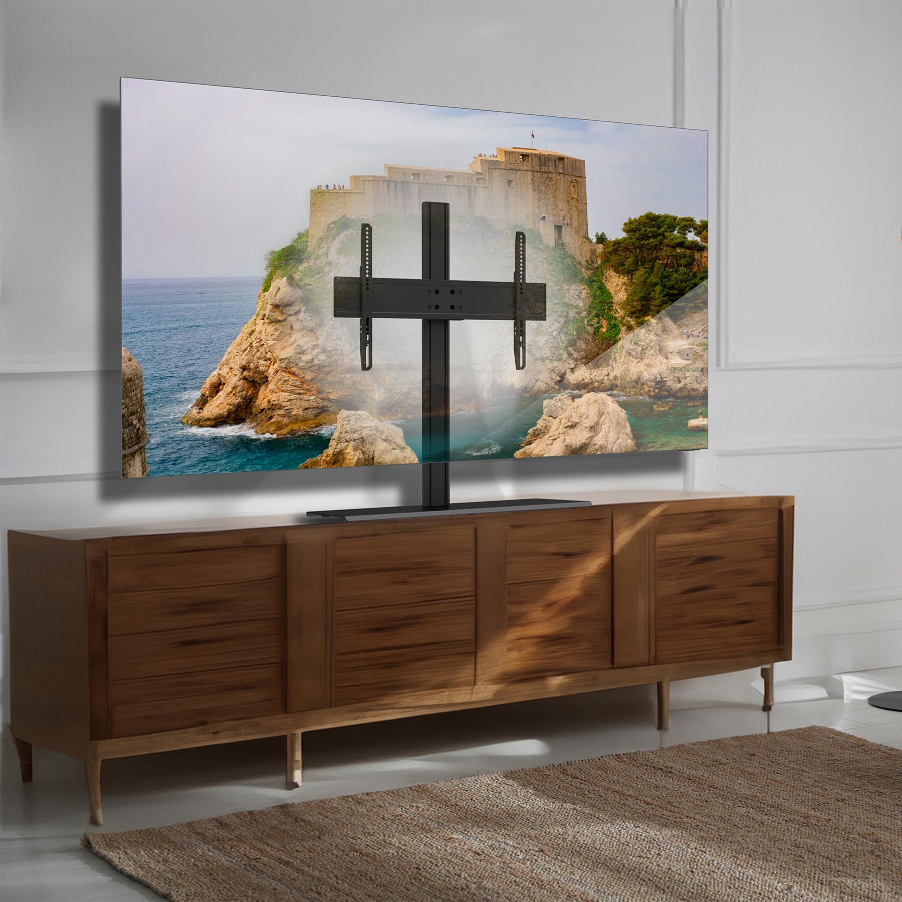 Kanto TTS140 Tabletop TV Stand – Height Adjustable 40–90″ | ListenUp