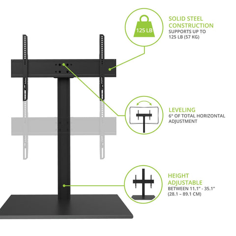 Kanto Kanto TTS140 Height Adjustable Tabletop TV Stand