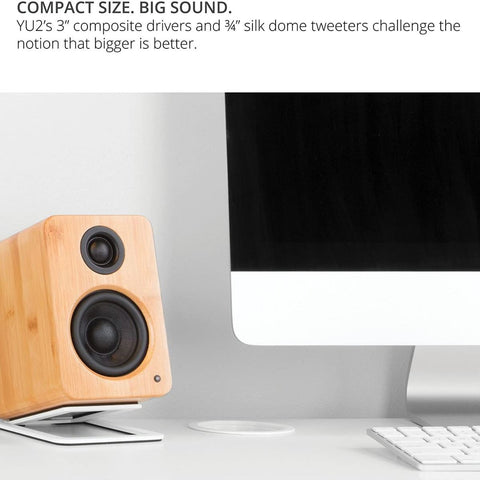 Kanto Kanto YU2 Powered Desktop Speakers for Gaming and Home Office with Built-In DAC