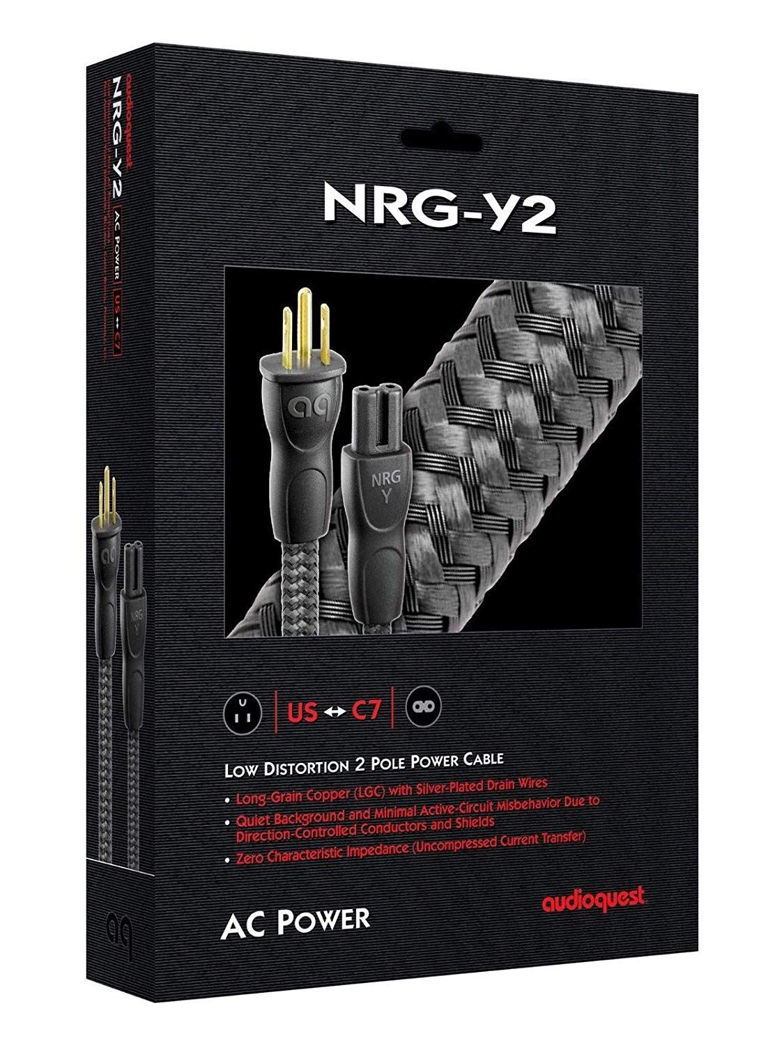 AudioQuest NRG-Y2 High-performance AC power cable with 2-pole C7