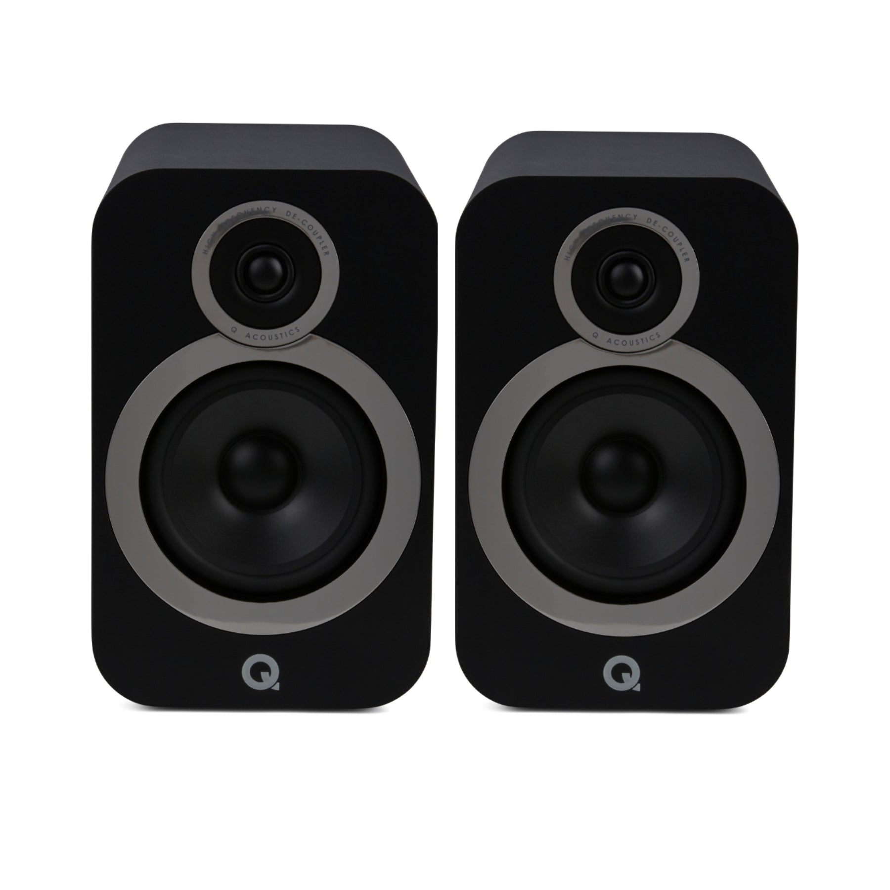 Q Acoustics 3010i Bookshelf Speakers (Carbon Black) - Clearance