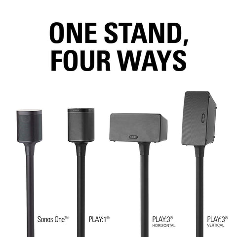 Sanus Sanus WSS22 Speaker Stands for Sonos One, Play1, & Play 3 (Pair)
