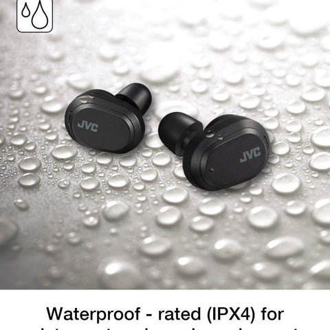 JVC JVC HAA50TB Truly Wireless Earbuds Noise Cancelling Earbuds with Memory Foam Earpieces