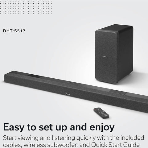 Denon Denon DHT-S517 Dolby Atmos Soundbar - Clearance/ Open Box