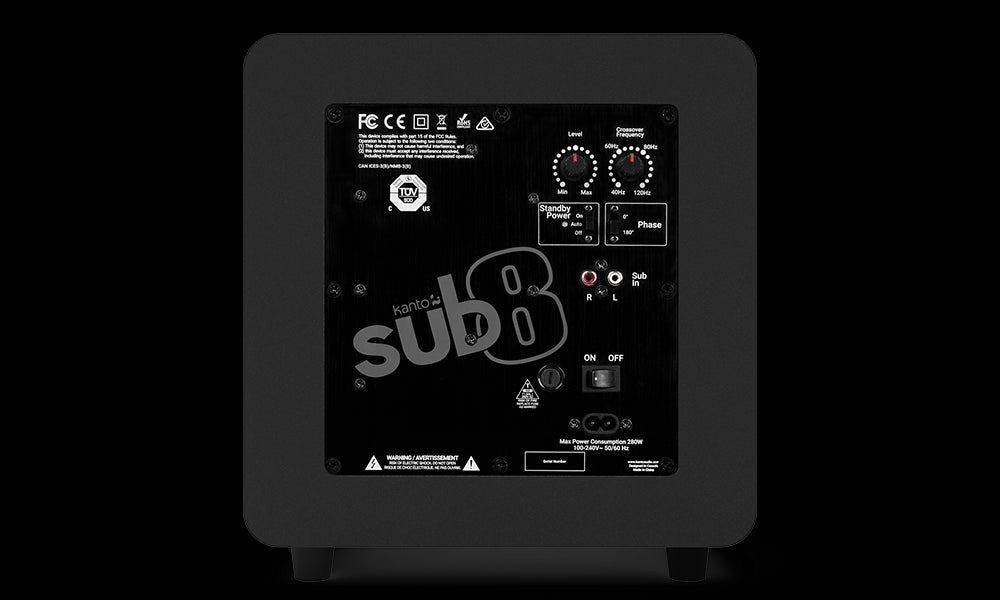 Kanto SUB8 (2022) Sealed Powered Subwoofer - 8