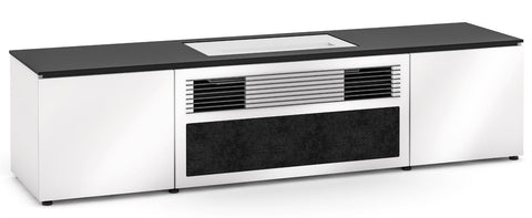 SALAMANDER Miami 245S Cabinet for integrated LG UST Projector - Gloss White, Black Top