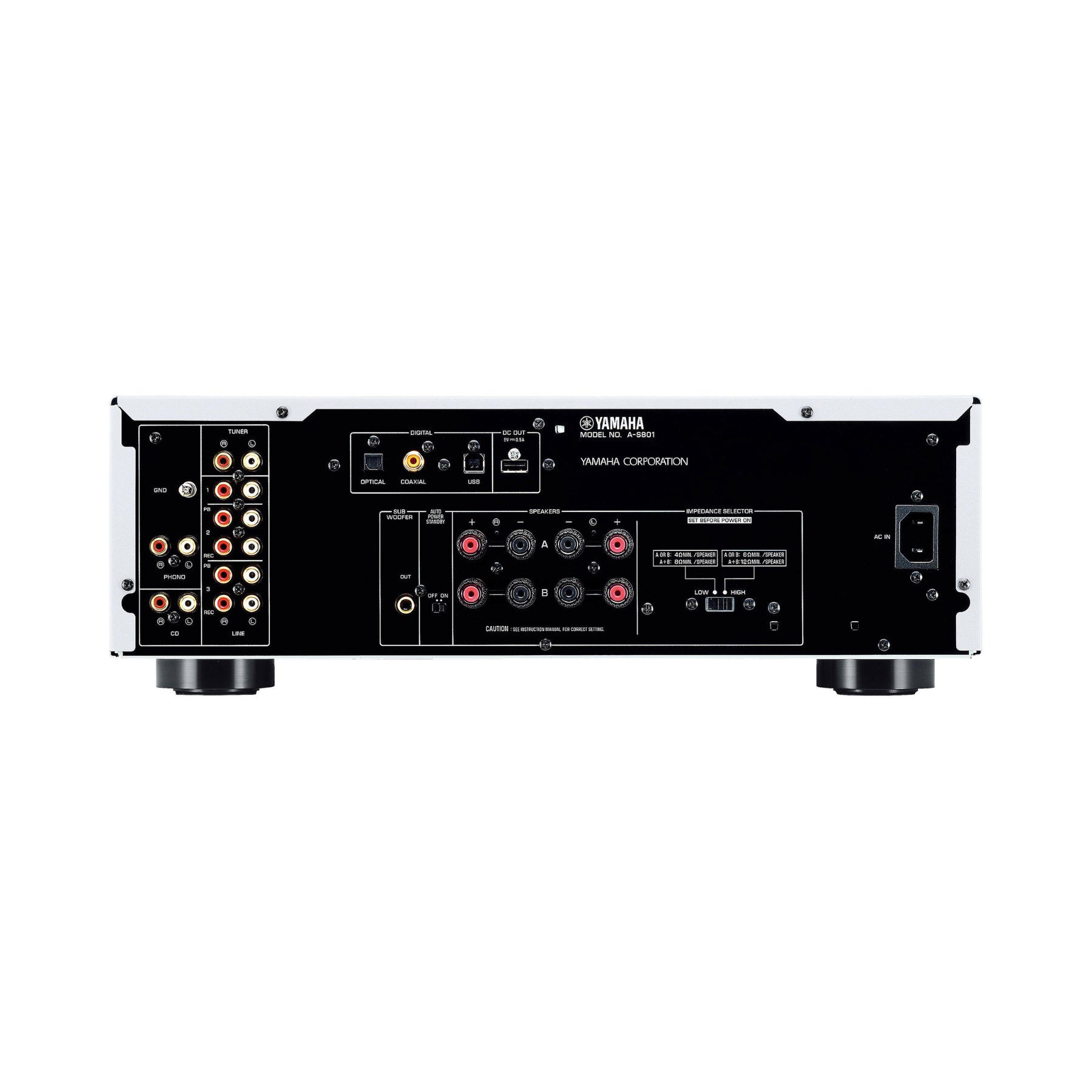 Yamaha A-S801 Integrated Amplifier (Black) - Customer Return ...