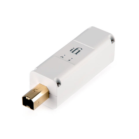 iFi iFi iPurifier3 USB Audio and Data Signal Filter/Purifier (USB Male Type B, White)