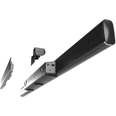 Shure Shure Stem Wall Beamforming Microphone Array and Speaker System for Conferencing (Black) - Clearance/ Open Box