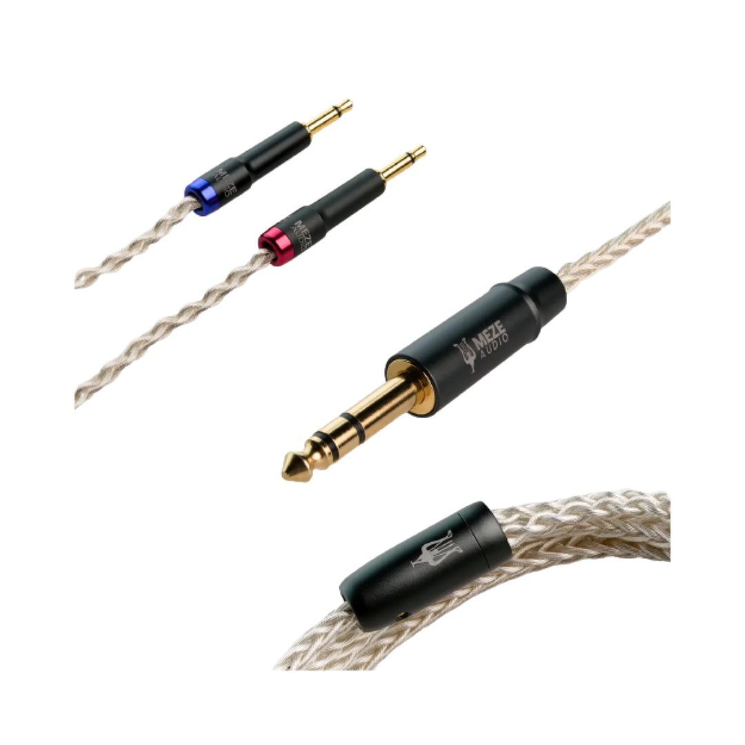 Meze Audio Mono 3.5mm Silver-Plated PCUHD Premium Cable | ListenUp