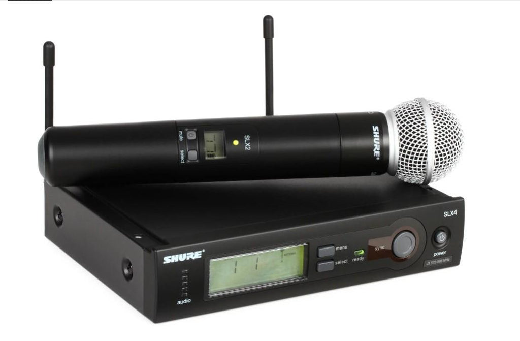 Shure general SLX2/SM58 Transmisor inalambrico con capsula intercambiable Shure general SLX2/SM58 Transmisor inalambrico con capsula intercambiable