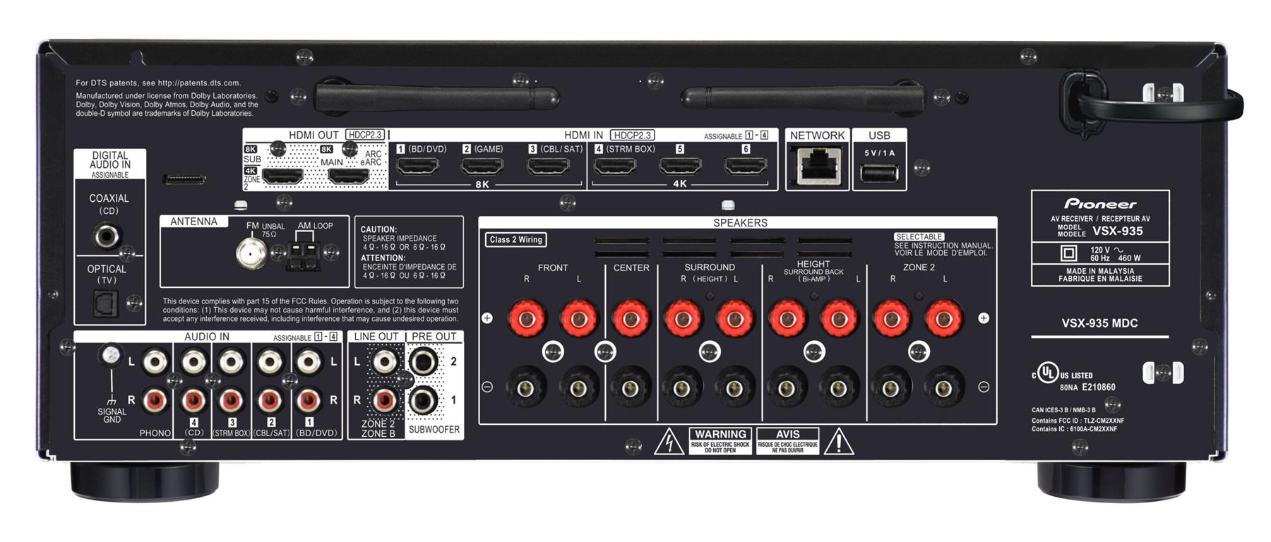 Pioneer VSX-935 - 7.2-Channel Network AV Receiver | ListenUp